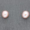 Pink Freshwater Pearl Earring Studs