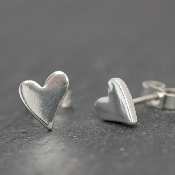 Shiny Squishy Heart Ear Studs