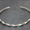 Ribbon Twist Torque Bangle