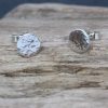 Round hammered studs