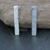 Oblong earrings - Glitter hammered