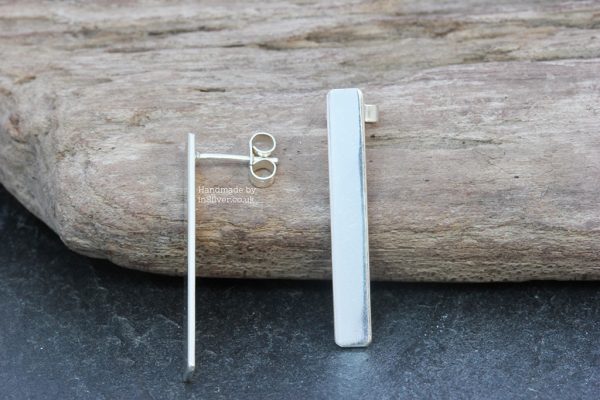 Oblong earrings - Smooth