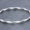 Ribbon Twist Bangle slate 1wm Ribbon Twist Bangle