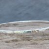 Square bangle glitter hammered 1wm Square Wire Bangle - Glitter Hammered
