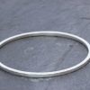 Square bangle glitter hammered slate 1 Square Wire Bangle - Glitter Hammered
