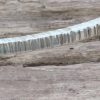 Square line hammered close up 1 Square Wire Bangle - Line Hammered