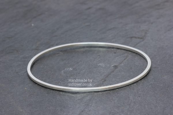 Square Wire Bangle - Plain
