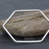 Geometric Hexagonal Bangle