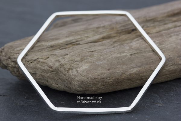 Geometric Hexagonal Bangle
