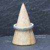 Heavy Square ring, line hammered