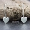 Shiny Heart Hook Earrings