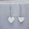 Shiny Heart Hook Earrings