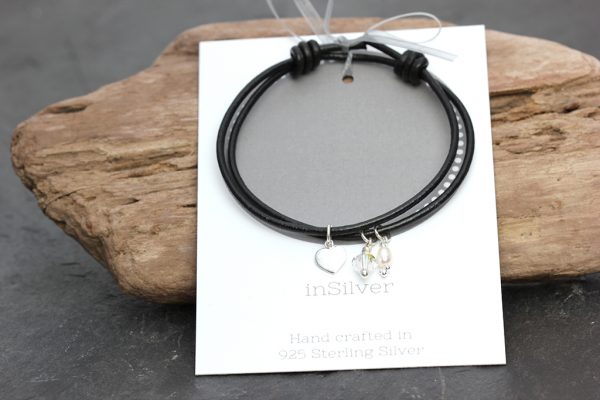 Black Heart Friend card 1024 Friendship bracelet: Black Heart