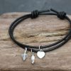 Black heart friend wood 1024 Friendship bracelet: Black Heart