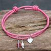 Pink Heart Friend wood 1024 wm Friendship bracelet: Pink Heart