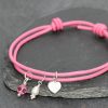 Pink heart friend slate 1024 wm Friendship bracelet: Pink Heart