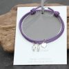 Friendship bracelet: Purple Heart