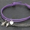 Friendship bracelet: Purple Heart