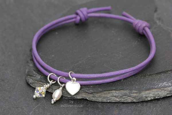 Friendship bracelet: Purple Heart