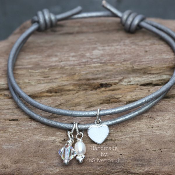 Friendship bracelet: Silver Heart