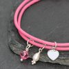 pink heart friend detail 1024 wm Friendship bracelet: Pink Heart