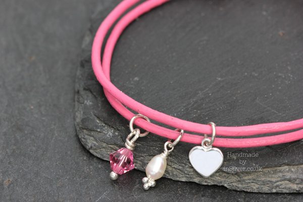 pink heart friend detail 1024 wm Friendship bracelet: Pink Heart