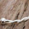 Heavy twisted torque bangle