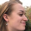 Shiny Heart Hook Earrings