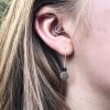 Lapis Lazuli Threader Handmade Earrings InSilver
