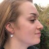 Glitter Hammered Star Hook Earrings