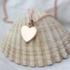 Rose gold heart pendant, 9ct, hand made
