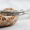 Sterling silver Seaweed bangle, handmade using Folkestone Thongweed.