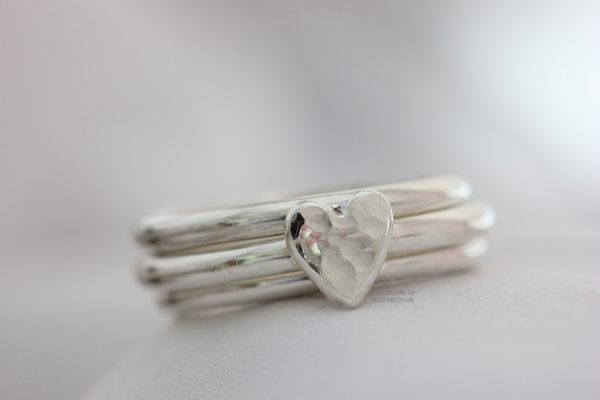 Standard Heart stacking ring set