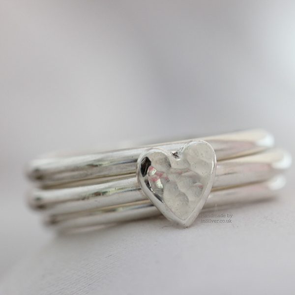 Standard Heart stacking ring set