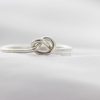 Sterling silver knot ring