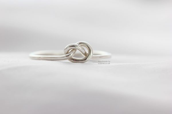 Sterling silver knot ring