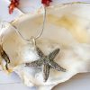 Starfish pendant with Snake chain