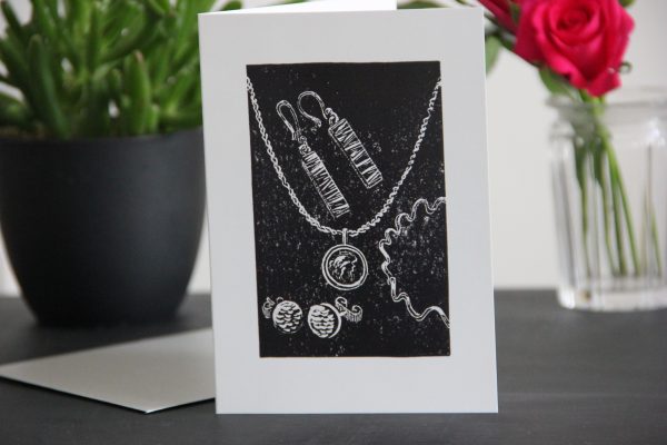 Gift card standing bright Greetings card