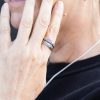 Sterling silver Seaweed wrap ring.