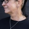 Seaweed stud earrings and pendant