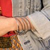Square wire bangles