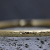 Glitter Hammered D-profile Bangle Gold Vermeil