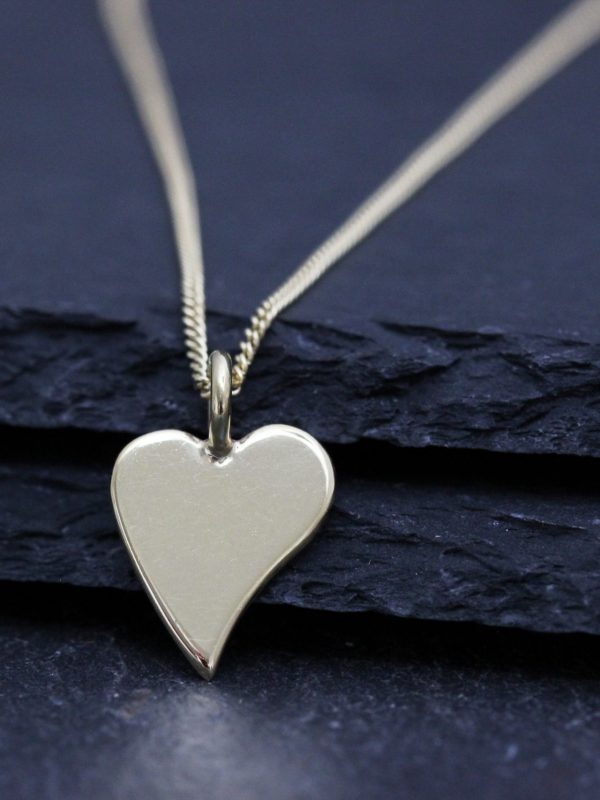 Squishy Heart Pendant Gold Vermeil