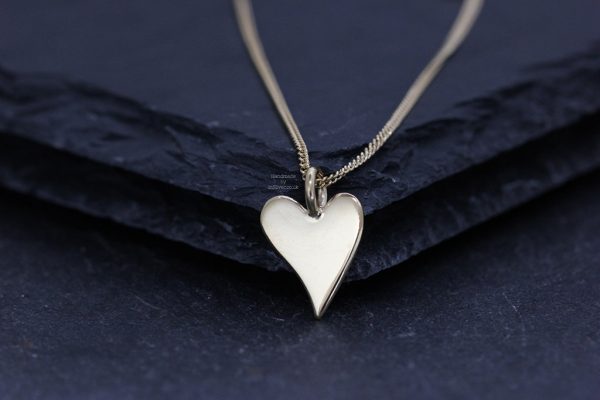 VM Squishy Heart back wm 1024 Glitter Hammered Squishy Heart Pendant Gold Vermeil