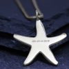 Starfish Pendant Snake Chain in Gold Vermeil