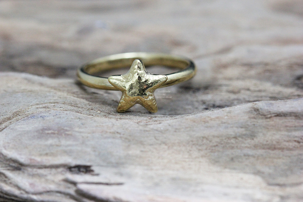 Starfish Stacking Ring Gold Vermeil