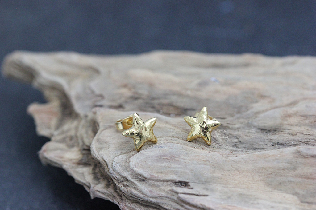 Starfish Studs Gold Vermeil