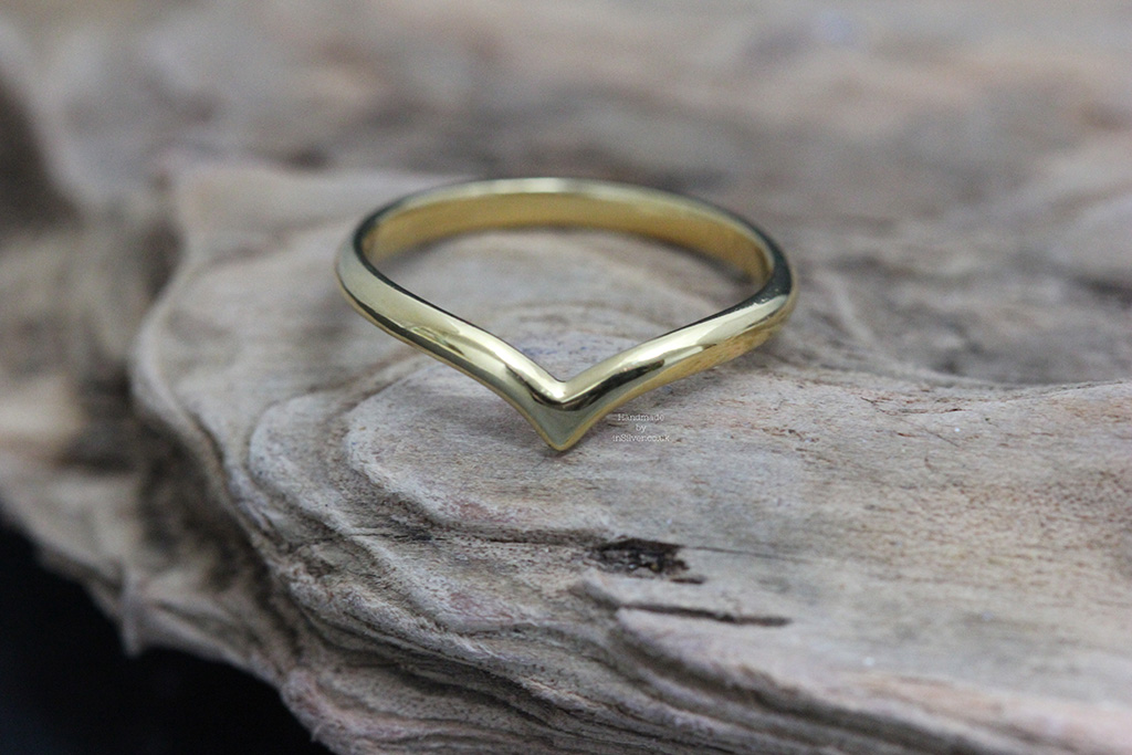 Wishbone Ring Gold Vermeil