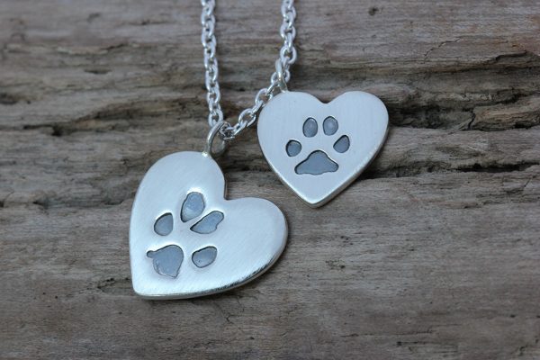 Paw print duo 2 Paw Print Duo pendants