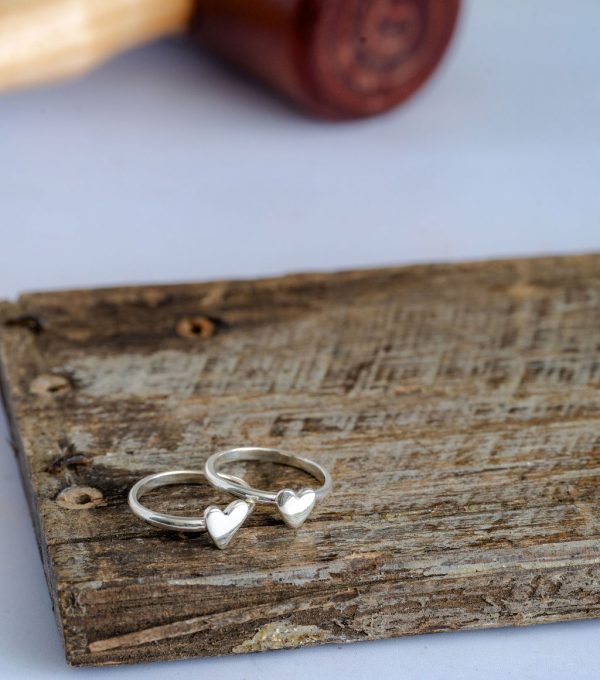 Stacking rings, other heart choice centrepiece, workshop